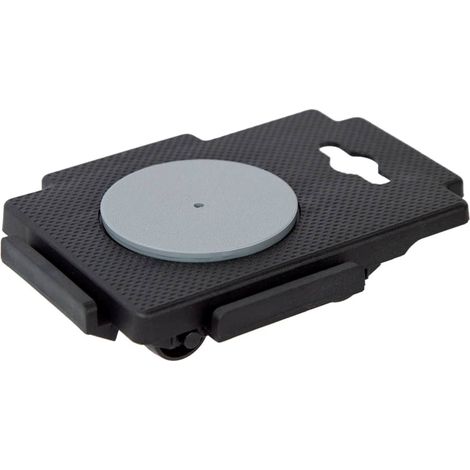 Chariots de déménagement pour meubles et charges lourdes à 8 roues en PP 150 kg noir, lot de 4 (1/5)