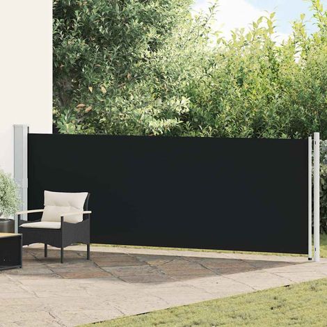 vidaXL Auvent latéral rétractable de patio 140x600 cm Noir (1/5)