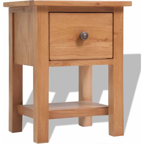 Maison Exclusive - Comodino 36x30x47 cm in Legno Massello di Rovere (1/5)