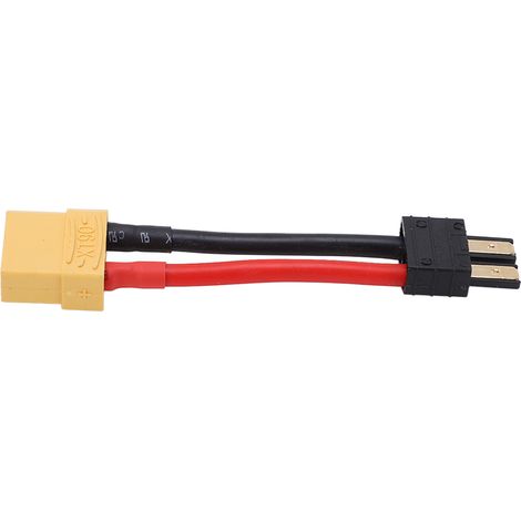 Connecteur XT90 12AWG 10cm Mâle-Femelle Silicone Souple Haute Conductivité Cuivre Sécurité Maximale (1/5)
