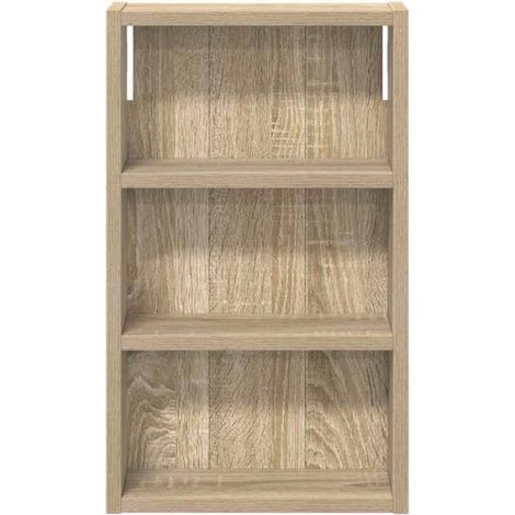 Armoire Murale Salle De Bain - Bois D Ingénierie - 30 x 10 x 50 cm - Chêne Sonoma - 2 Étagères - 1 Pièce (1/5)