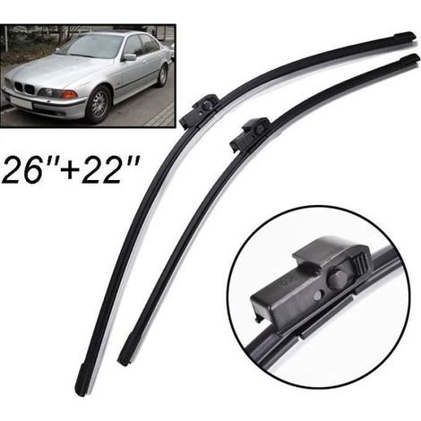 Satz mit 2 Frontscheibenwischern für BMW 5er E39 525i 528i 530i 540i M5 E39 1995 1996 1997 1998 1999 2000 2001 2002 2003 (1/4)