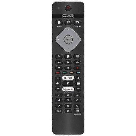 Télécommande de remplacement pour tous les téléviseurs LED intelligents Philips Ambilight 4K - Compatible avec les modèles 75PUS6754/12, 65PUS6754/12 et 65PUS (1/5)