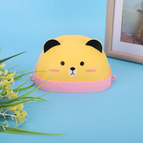 Distributeur de savon mural sans perlage, boîte de rangement en forme d'animal cartoon, lot de 3 (1/5)