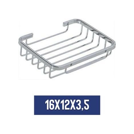PORTAOGGETTI RETTANGOLARE INOX 16X12X4cm per BAGNO MAURER (1/2)
