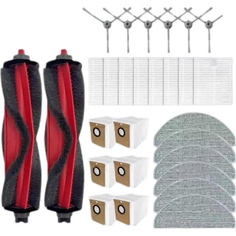 Kit de pièces de rechange compatibles avec les accessoires Deerma S30 / DEM-S30 : brosse, sac à poussière, filtre et chiffon. (1/5)