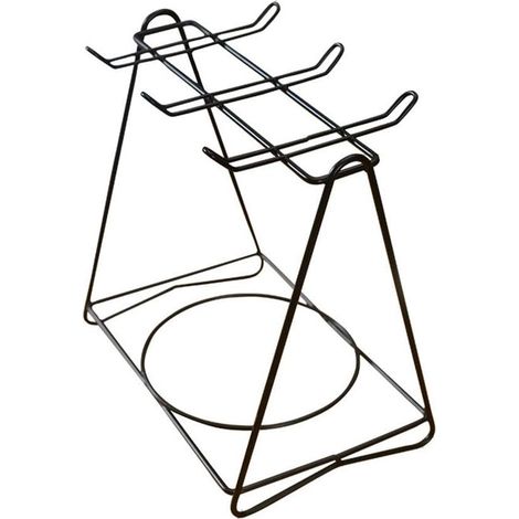 Porte-tasses triangulaire en métal, présentoir pour 6 tasses à café et thé, design épuré pour comptoir de cuisine
