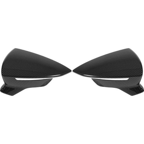 SUCIE Capuchons de Rétroviseur, Paire de Capuchons de Protection de Rétroviseur Gauche et Droit pour Porte Latérale, Compatible avec Seat Leon Mk3 5F St FR Cupra 2013‑2019(Style en Fibre de Carbone) (1/4)