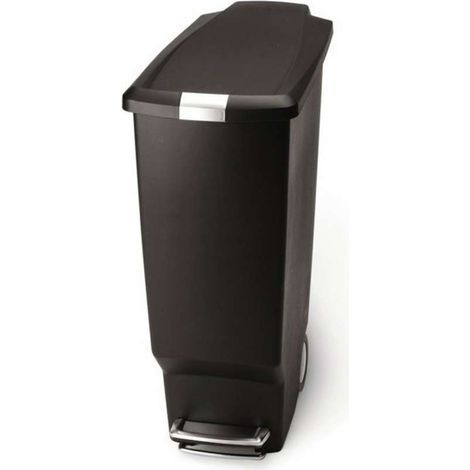 Simplehuman - Cubo de basura Slim 40 l, negro CW1361 (1/5)