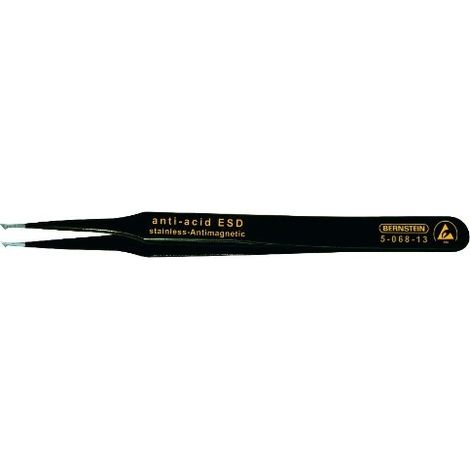 BERNSTEIN 5-068-13 - PINZETTE SMD, PIATTE, CON PUNTE PIEGATE, LARGHEZZA 1,6 MM, LUNGHEZZA 120 MM, CON RIVESTIMENTO ESD