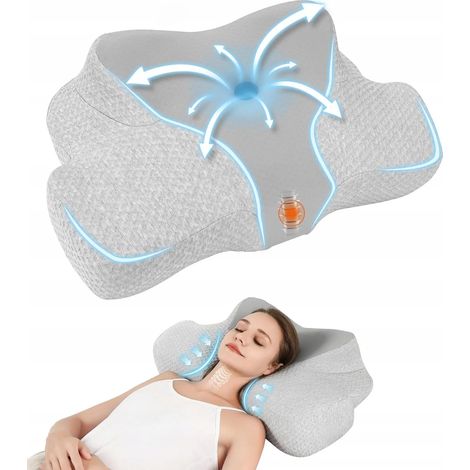 Almohada ortopédica Jiaao de 64 x 39 x 13 cm, 1,67 kg, para la parte posterior del abdomen. (1/5)