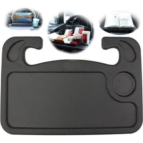 Table de conduite de voiture, crochet de plateau de nourriture de table de volant, gadgets essentiels de voyage en voiture plateau de nourriture de voiture ordinateur portable et accessoires (1/4)