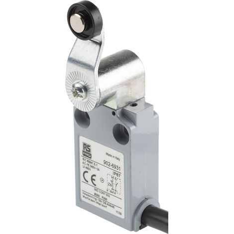 Interrupteur de fin de course RS PRO, Levier à galet, NO/NF, 5A, 240V ( Prix pour 1 ) (1/3)