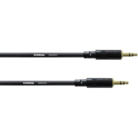 Cordial CFS 1,5 WW Klinke Klinken Verbindungskabel [1x Klinkenstecker 3.5 mm - 1x Klinkenstecker 3.5