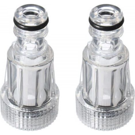 2 Filtre à eau, Plastique transparent, 3 cm, Pour Karcher K2-K7, Nettoyage haute pression (1/5)