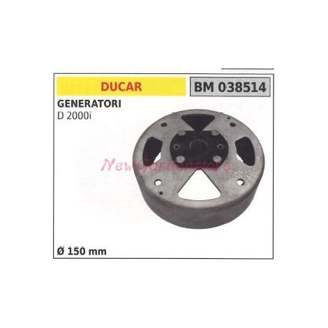 Volano magnetico DUCAR generatore D 2000i Ø 150mm 038514