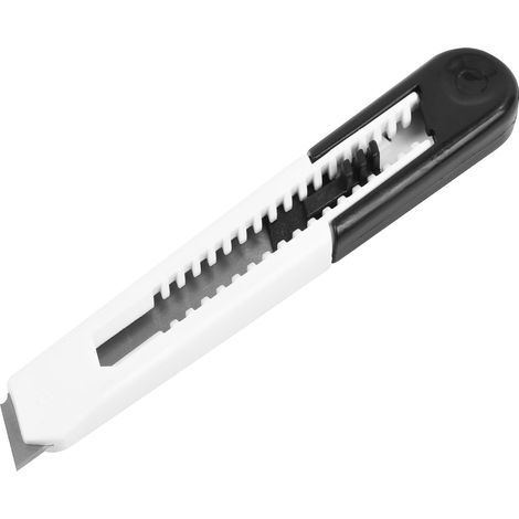 Coltello a mano in plastica, lama spezzabile, 18 mm, per carta, nastro adesivo in alluminio, Vorstahl (1/5)