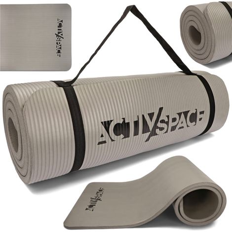 Dicke NBR-Gymnastikmatte 1,5 cm – grau