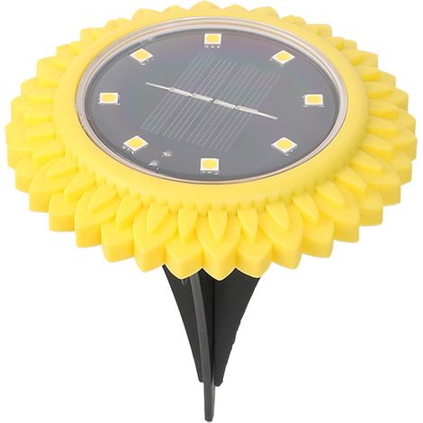 2Pcs 8 leds Lampe Solaire Étanche Extérieur Lumières Au Sol Imperméable Souterrain de Lumière Lumières De Détection (1/5)