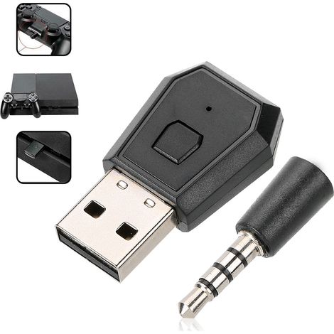 Adaptateur Bluetooth PC pour Casque sans Fil, Compatible PS5/PS4/PS3, Émetteur Audio USB (1/5)