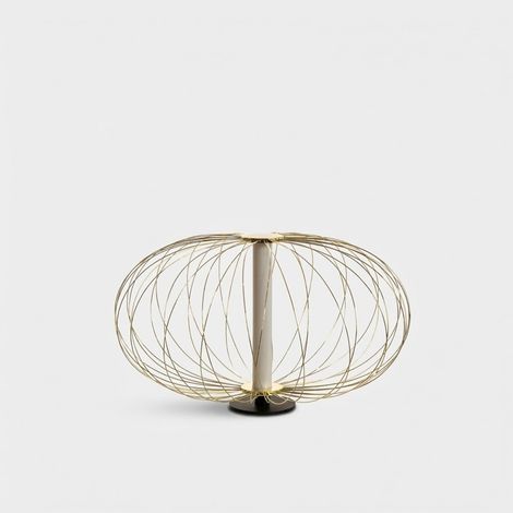Lámpara de mesa LED de diseño geométrico contemporáneo Radiante - Oro