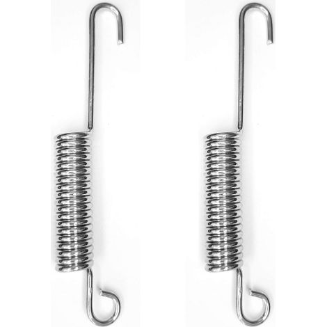 2x Ressort de traction de rappel en acier à double crochet béquille scooter moto cyclomoteur Puch., 2,5x14x120mm