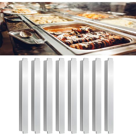 Tige adaptatrice en acier inoxydable pour séparateurs alimentaires métalliques, comptoirs de bar et autres accessoires de restauration commerciale. (1/5)