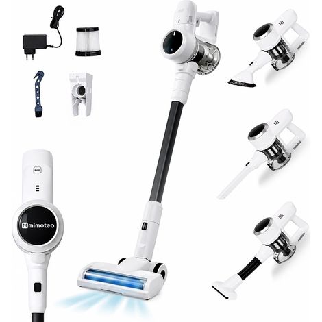 Aspirateur Balai sans Fil 315W 27000Pa, Aspirateur Vertical Puissant 3 en 1, 70Min d’Autonomie, Lumière LED, Réservoir 0,9L, Silencieux pour Sols, Voiture et Animaux (1/5)