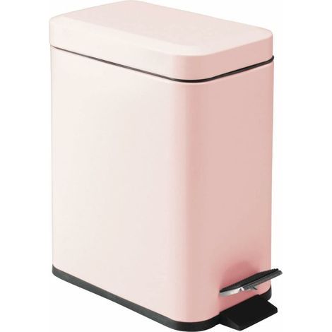 Poubelle à pédale en acier inoxydable 5L – Couvercle scellé avec poignée – Doublure amovible – Compacte pour espaces restreints (1/5)