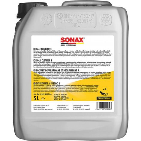 Sonax Solvente Desengrasante 5 Litros