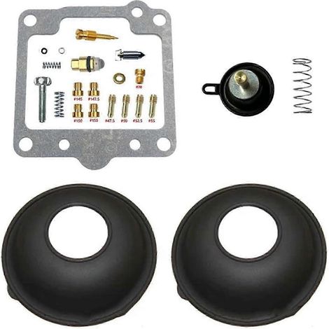 Kit de réparation de carburateurs pour moto Suzuki Savage 650 S40 Boulevard LS650 (1986-2019) : membrane et pièces détachées incluses. (1/2)