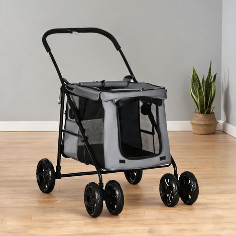 Caisse de transport pour animaux coloris gris 102 x 62 x 105 cm (1/5)