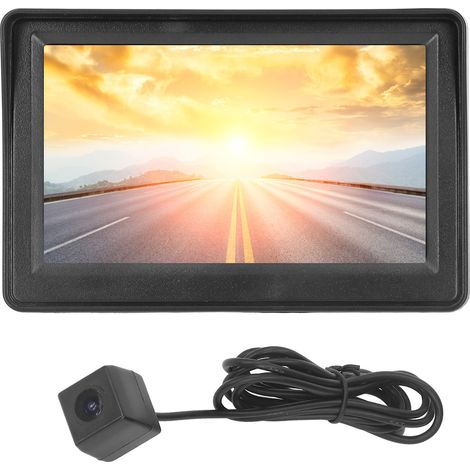 4,3-Zoll-Rückfahrkamera mit Monitor, Einparkhilfe, Kennzeichenkamera, wasserdicht, Nachtsicht, für Wohnmobile, Anhänger, LKW, Pickup. (1/5)