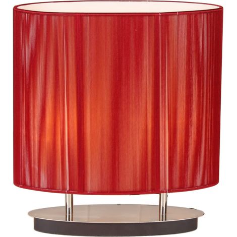 Lampada da tavolo Candellux Artemis 2xE27 rosso cromo (1/2)