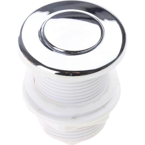 Interrupteur pneumatique marche/arrêt à bouton-poussoir 28 mm/32 mm pour broyeur de déchets de baignoire, spa ou évier. (1/4)