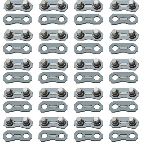 ECSiNG 20 set di maglie a catena per motosega cinghia preimpostata di riparazione della maglia, compatibile con catena di calibro 325 1,5 mm, adatta per catene da 62 a 86 maglie (1/4)