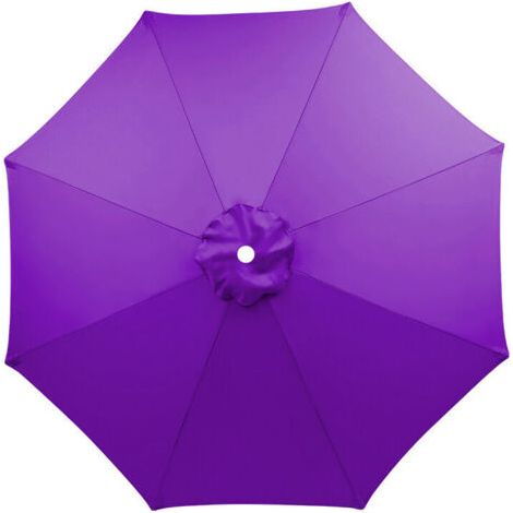 Housse de rechange pour parasol, 8 baleines, 3 m, imperméable, anti-UV, tissu de rechange, Violet