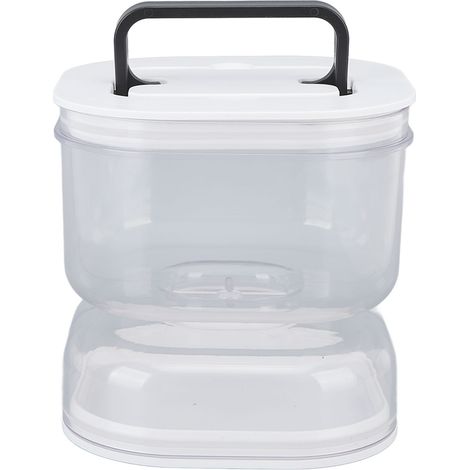 Einmachglas mit Siebeinsatz, luftdicht und auslaufsicher, mit Salzlakenabscheider, ideal für Oliven und selbstgemachte Konfitüren. (1/5)