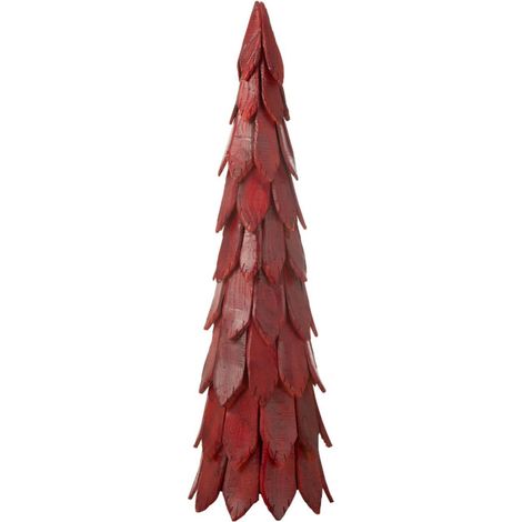 Sapin de Noël en Bois "Pieces" 120cm Rouge (1/5)