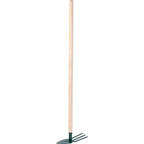 Zappa da giardino, manico in acciaio, lunga 83 cm, sezione a tre punte, attrezzo da scavo versatile, leggera (1/5)