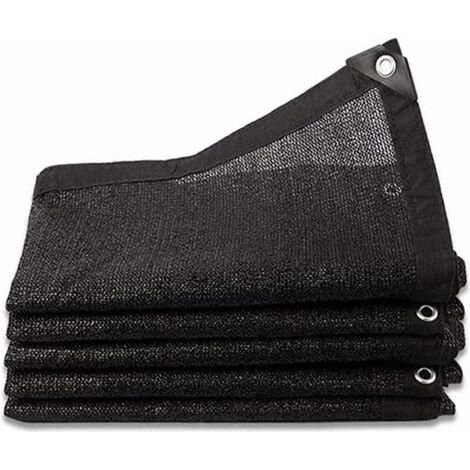 Filiyano-Filet d'ombrage 8 points, renforcé à 85 %, voile d'ombrage épaisse, filet coupe-vent pour serre avec œillets, pour la protection/Gre (1/2)