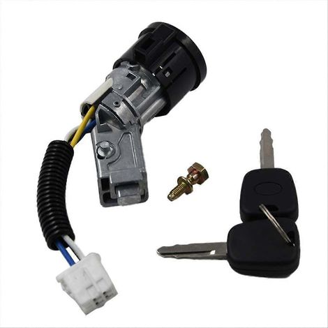 Convient pour Peugeot 107 Citroën C1 Toyota Aygo N0501412 N0502200 Barillet de contact avec 2 clés ()