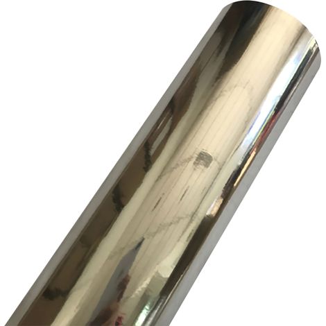 Feuille de vinyle adhésif 30 x 100 cm / 12 x 40 pouces, facile à découper et à déchirer, film vinyle PVC compatible avec Cricut pour la création de t-shirts, tasses, voitures et affiches (argenté) (1/5)