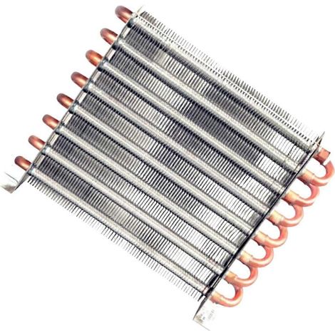 Radiateur en aluminium refroidi à l'eau 360-390 W, ailettes de refroidissement en aluminium pour évier, réfrigérateur KP (1/5)