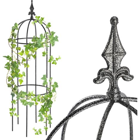 Gartenstütze, Stahlkonstruktion, unterstützt Kletterpflanzen, schwarz (1/5)