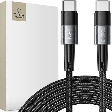 Tech-Protect Ultraboost Typ-C-Kabel PD100W/5A 300CM grau (1/5)