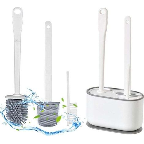 Toilet Brush Kit with Broom Holder Toilet Bathroom Cleaning (1/4)
