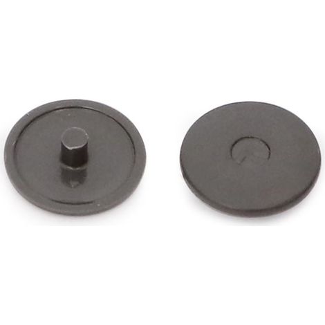 tapa plástico j10. diámetro 13mm - italiana ferramenta acabado antracita ( color:000000 100)