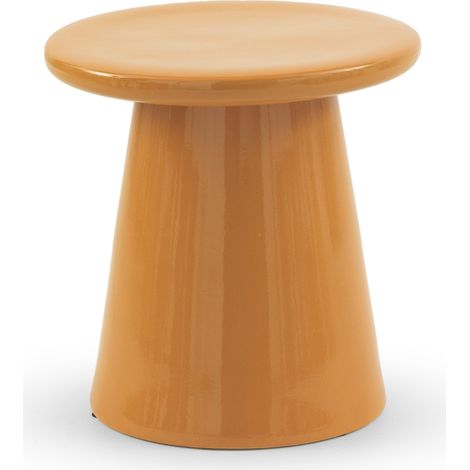 Tabouret en céramique orange/tabouret auxiliaire (1/3)