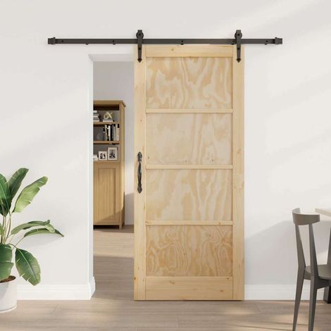 Puerta deslizante Otro ORKDAL Natural y negro 86 x 198.5 cm vidaXL (1/5)